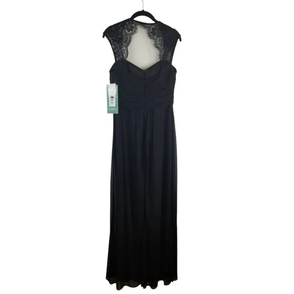 Scarlet Women's Dark Romantic Witchy Fairy Grunge Black Evening Dress Sz 8 - Picture 2 of 11